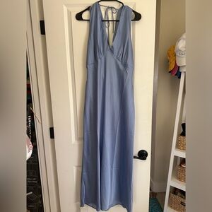 Abercrombie & Fitch Women’s Plunge Cowl Back Maxi Dress